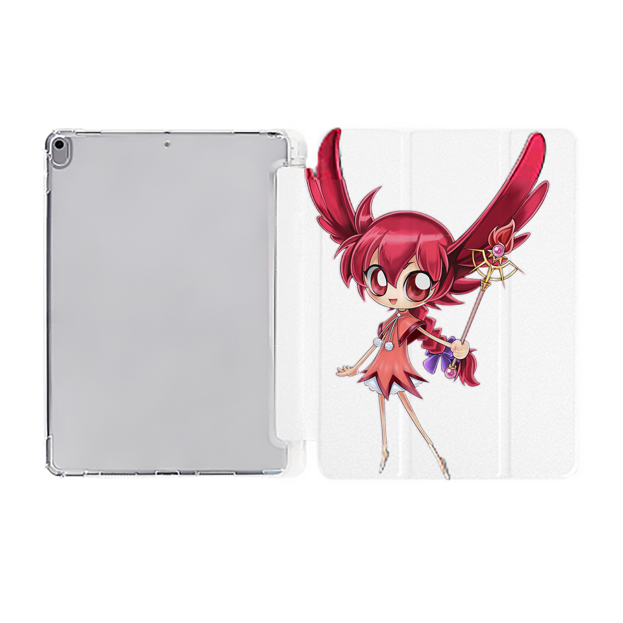 （画像用） 遊☆戯☆王 Yu-Gi-Oh! IPad ケース ペン収納付き 三つ折りスタンド PUレザー×シリコン 対応機種9.5/10.5/10.9インチ